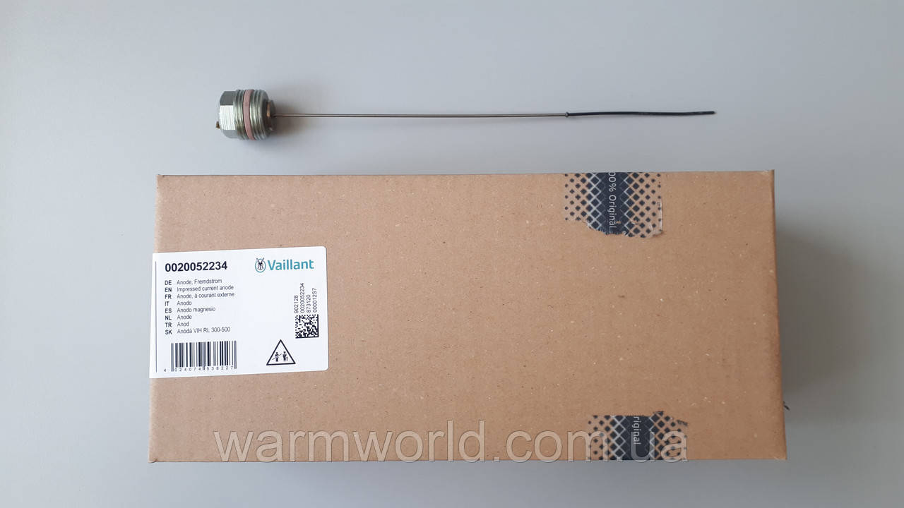 0020052234 Активний анод 1" VIH R 330 мм без блока живлення Vaillant, фото 1