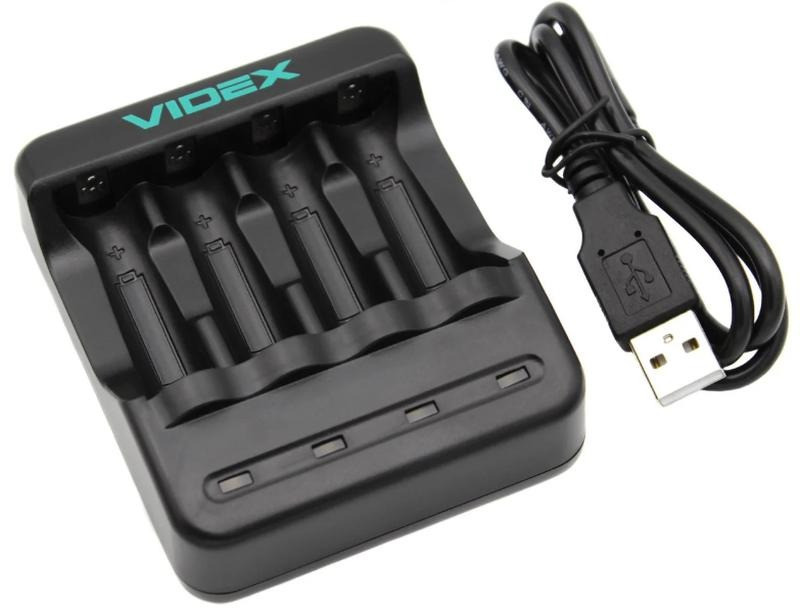 Зарядний пристрій для акумуляторів Videx VCH-N400 4-х канальний, фото 1