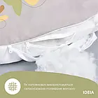 Подушка-обнімашка П-подібна для вагітних, годування, відпочинку 140х75х20 сірий/білий, фото 7