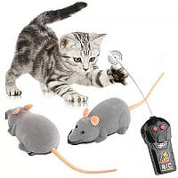 Іграшка для котів Миша радіокерована Mouse Pet. Пульт керування, великий радіус дії