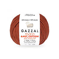 Пряжа Baby Cotton XL 3453 кирпичный