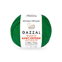 Пряжа Gazzal Baby Cotton XL 3456 зелений