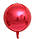 Куля фольгована сфера 3D червона 22" (55 см), Китай, фото 2