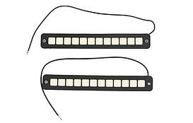 Яскраві світлодіодні денні ходові вогні в гумовому корпусі