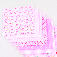 Набір тканини для рукоділля 25*50 см Рожевий рай