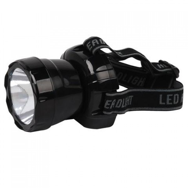 Ліхтарик налобний світлодіодний акумуляторний (900 мАг, 3W, IP20, чорний) ЛЕД / POWER LED ліхтар BECKHAM-3