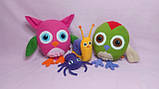 Набір іграшок ручної роботи Хоп-Хоп і його друзі (Хоп-Хоп, Тук-Тук, Равлик, Павучок), фото 2