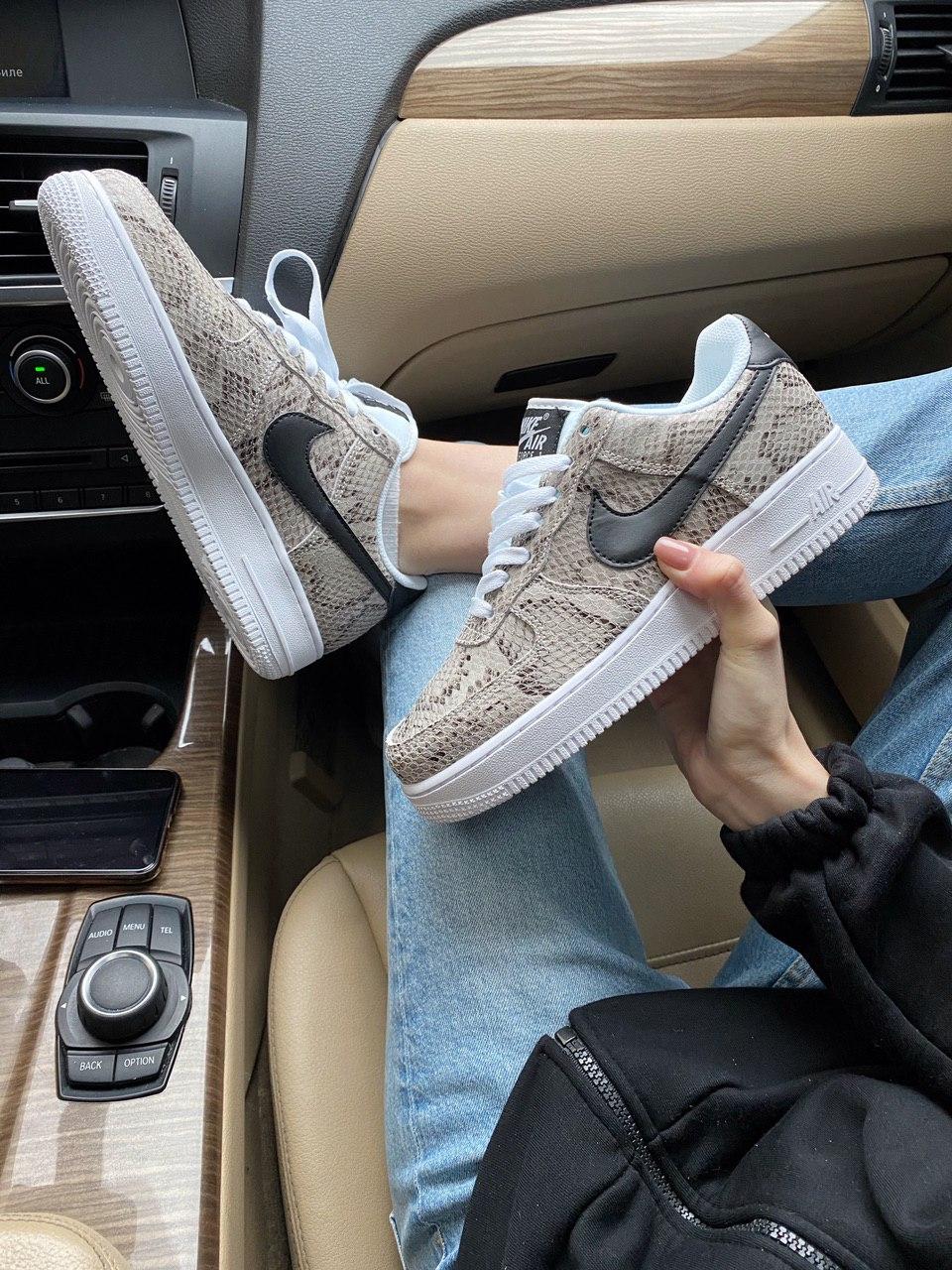 Жіночі кросівки Nike Air Force 1 Low Snakeskin | Найк Аір Форс 1 Низькі
