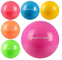 М'яч для фітнесу 65 см MS 0382 (30 шт.) Фітбол, гума, 900 г, 6 кольорів, у кульці, 17-13-8 см
