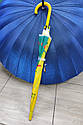 Дитяча парасолька жовта з красивим малюнком, фото 8