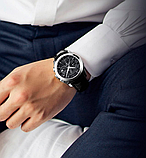 Годинники чоловічі класика, Годинники механічні чоловічі на шкіряному ремінці з автопідзаводом, фото 2