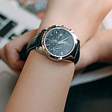 Годинники чоловічі класика, Годинники механічні чоловічі на шкіряному ремінці з автопідзаводом, фото 4