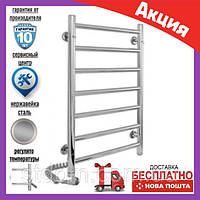 Полотенцесушитель електричний настінний Ларіс Laris Альфа П7 400Х700 Е нержавіюча сталь драбинка