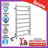 Електричний полотенцесушитель з терморегулятором Ларіс Laris Альфа П8 400Х800 Е драбинка настінний