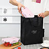 Термосумка для зберігання й перенесення ланчбоксів із їжею, з термопідкладкою, фото 7