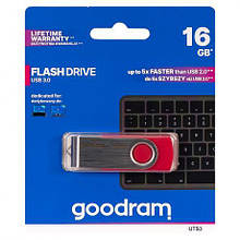 Флешка GOODRAM 16GB UTS3 Twister Red USB 3.0 920817