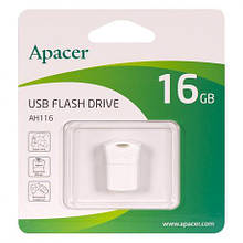 Флешка USB Apacer 16Gb AH116 White AP16GAH116W-1 911452