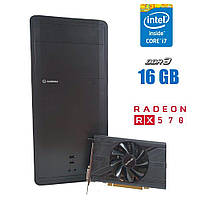 Игровой ПК GameMax Black MT NEW/ Core i7-3770/ 16 GB RAM/ 120 GB SSD NEW + 320 GB HDD/ Radeon RX 570 4GB/ 600W