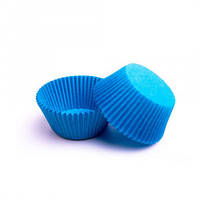 Паперова форма для кексів 7а (50х30) блакитна (100 шт)