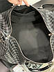 Дорожня сумка Louis Vuitton сіра шашка | Чоловіча шкіряна сумка чудової якості Луї Віттон, фото 8