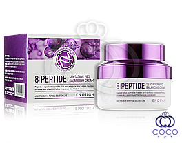 Антивіковий крем для обличчя з пептидами Enough 8 Peptide Sensation Pro Balancing Cream 50 мл