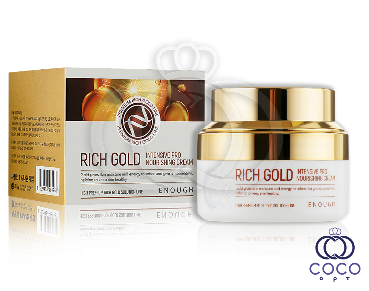 Поживний крем для обличчя із золотом Enough Rich Gold Intensive Pro Nourishing Cream 50 мл