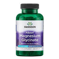 Магний в форме глицината, Swanson Magnesium Glycinate 90 капсул