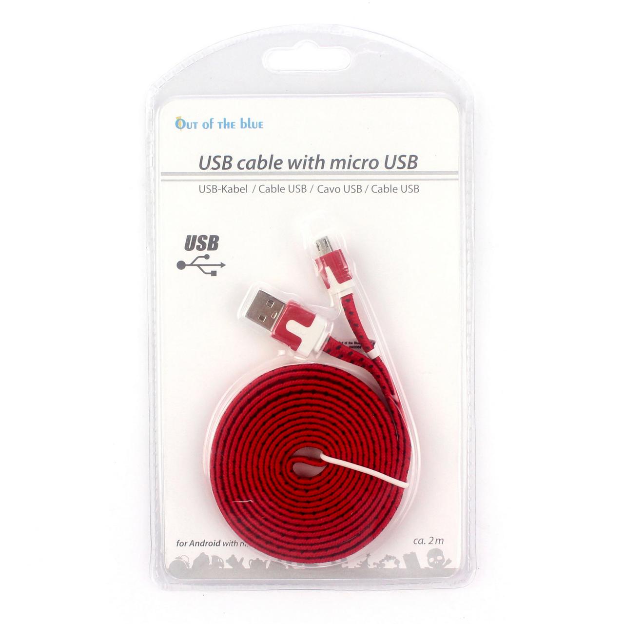 Кабель для Android-пристроїв, micro USB, червоний