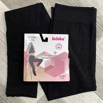 Лосіни жіночі безшовні бавовна Jujube, чорні, B889