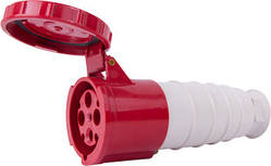 Силова розетка переносна  4п., 380В, IP 67, 63А