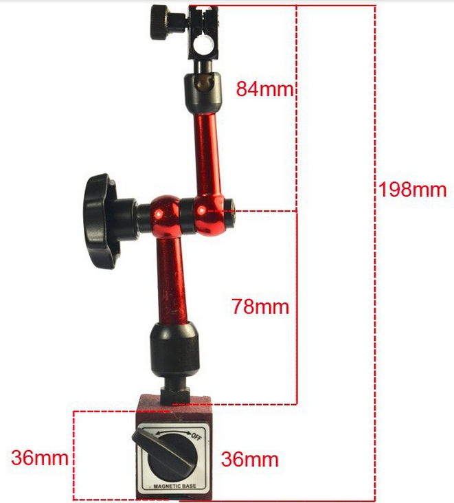 Индикаторная магнитная стойка с рычажным индикатором (общая высота стойки - 198 мм) - ХИТ ПРОДАЖ!! - фото 3 - id-p251304084