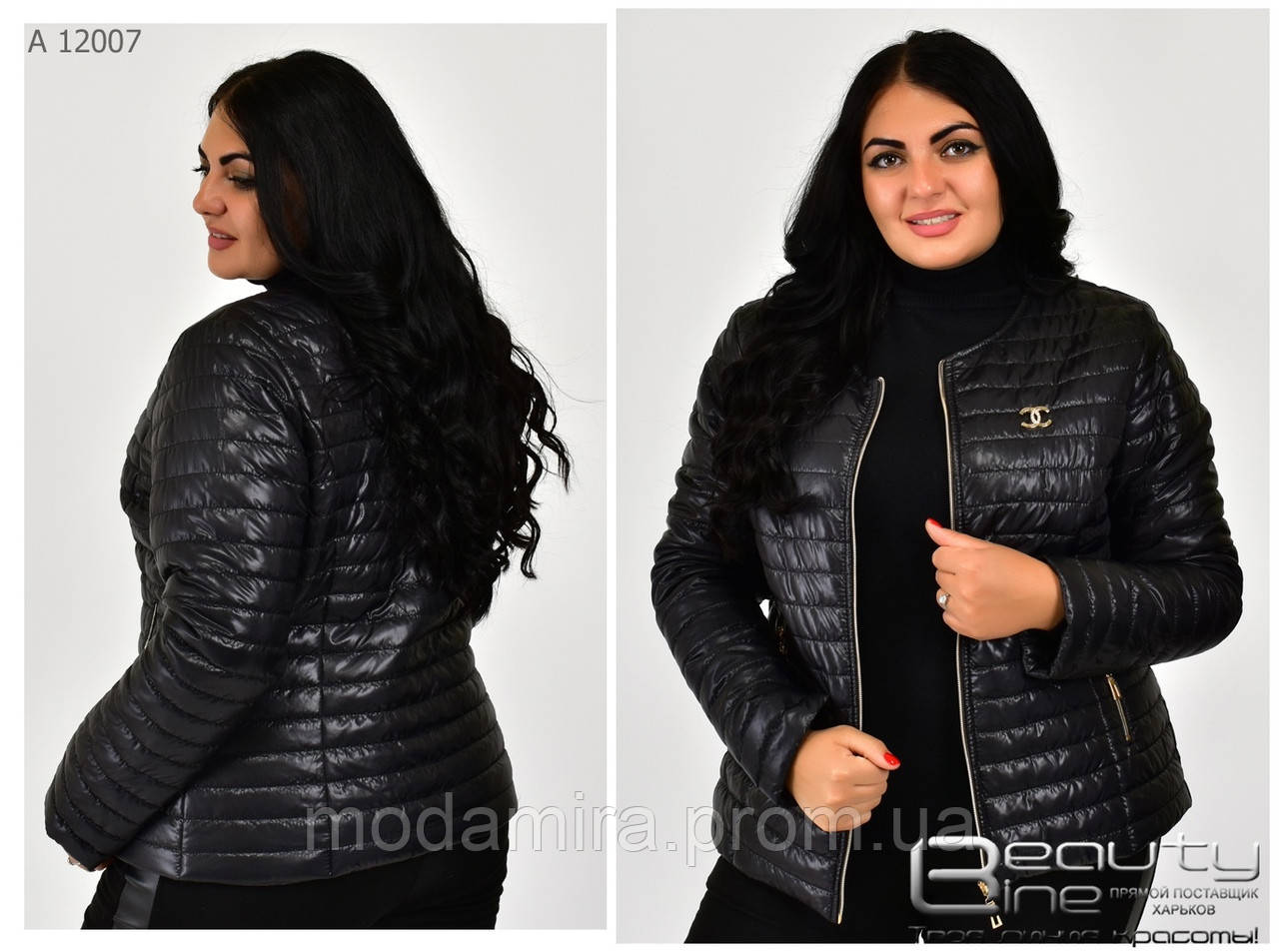 Женская осенняя - весенняя короткая курточка, молодежная, легкая, не дорого НОВИНКА р-42-72 шанель - фото 1 - id-p677589138