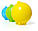 Іграшка для ванної Плюї Жовтий Moluk, фото 6