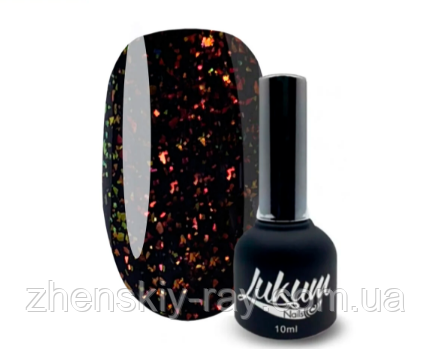 Топ для гель-лаку без липкої з пластівцями Lukum Flakes Top 10 мл No 02