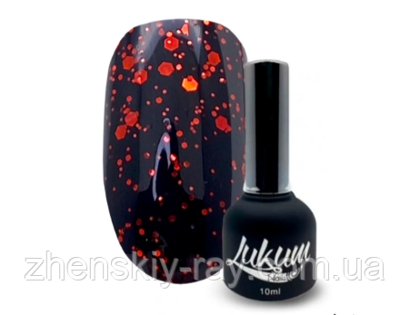 Топ для гель-лаку без липкого з пластівцями Lukum Flakes Top 10 мл No 05
