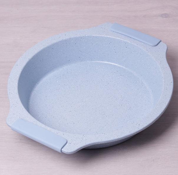Форма Kamille Marble кругла 37х34х7см з силіконовими ручками