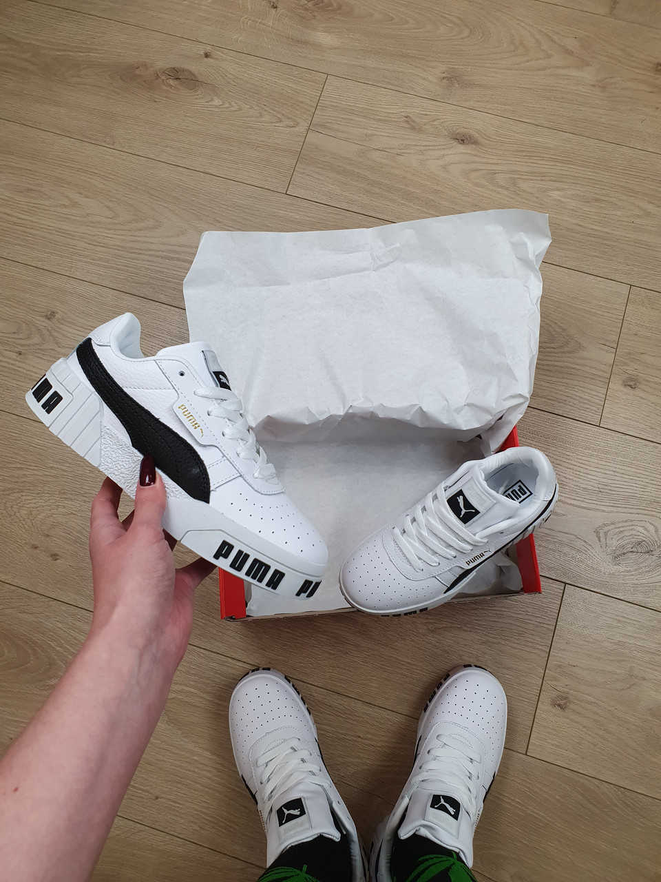 Puma cali bold white hot sale