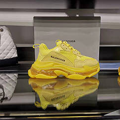 Eur 36-45 Баленсіага Balenciaga Triple S жовті чоловічі кросівки жіночі