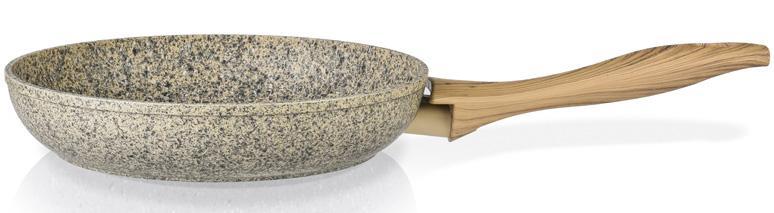 Сковорода Fissman Crema nova Ø28см з керамічним покриттям EcoStone
