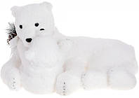 Декоративная игрушка "Медведица с Медвеженком" 52см, белый