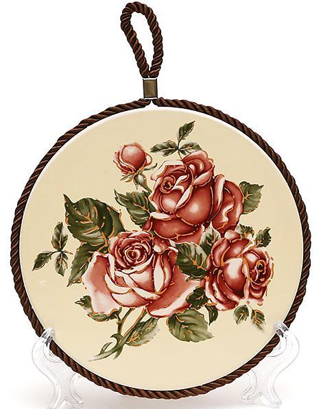 Підставка під гарячий посуд Cream Rose "Корейська Роза" Ø16см, фото 1