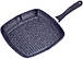 Сковорода-гриль Kamille Grill Pan 28х28см зі скляною кришкою, фото 4