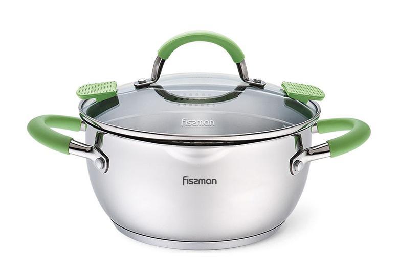 Каструля Fissman Charlotte 2л з кришкою-друшляком