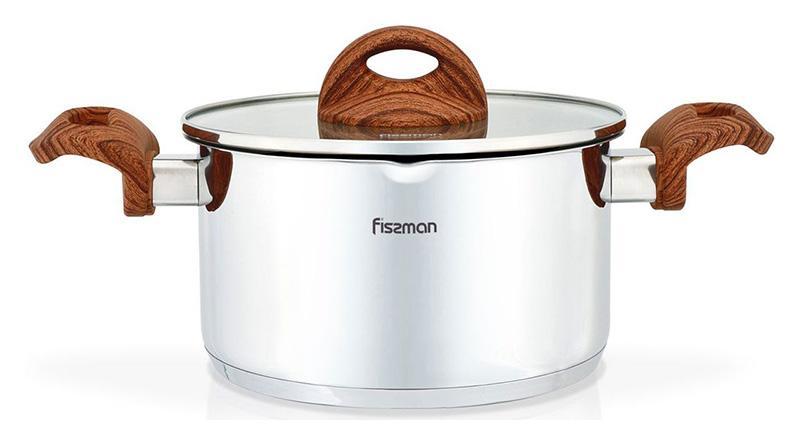 Каструля Fissman Altea 2.5л з мірною шкалою та кришкою-друшляк