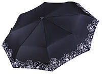 Складной женский зонт Черный с цветами Pierre Cardin ( полный автомат ) арт. 82669