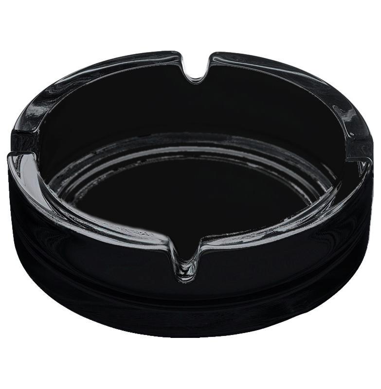 Набір попільничок круглих Ashtray Black 107мм 2шт, фото 1