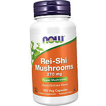 Гриби рейші Now Rei-Shi Mushroom 270 mg 100 veg caps, фото 4
