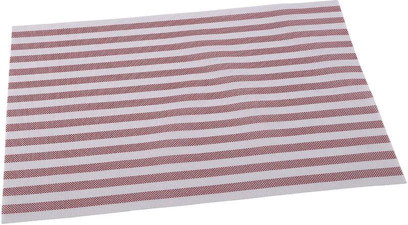 Килимок сервірувальний Renberg Vinyl Rug 30х45см, вініл, червона смуга, фото 1
