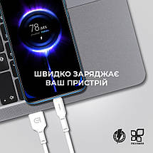 Кабель USB Type-C ArmorStandart AR12 3A 1m White (ARM59530), фото 4