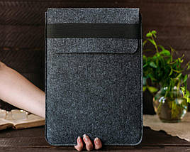 Чохол для ноутбука Felt Gmakin для Macbook Pro 15 Grey конверт на гумці (GM71-15), фото 4
